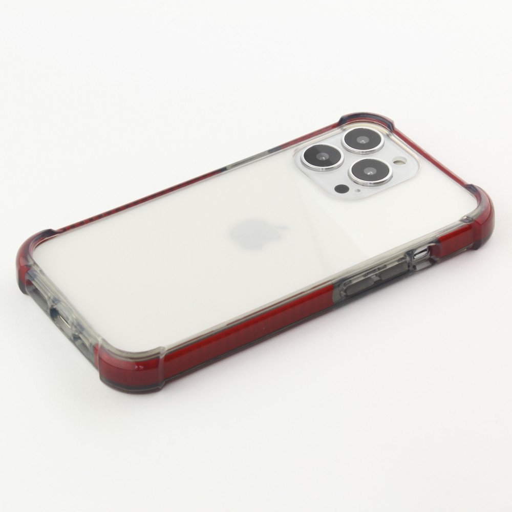 iPhone 13 Pro Max Case Hülle -  Bumper Stripes Burgund