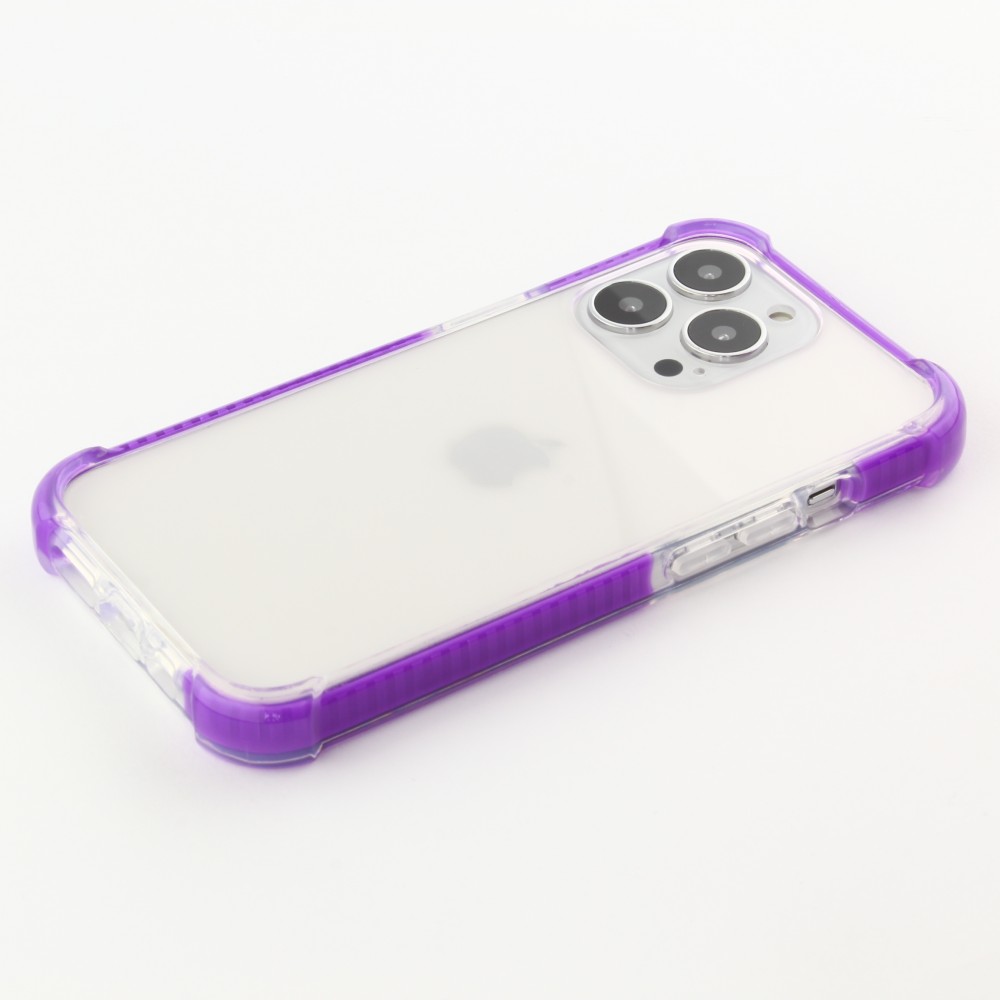 Coque iPhone 13 Pro Max -  Bumper Stripes - Violet