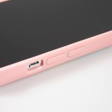 Coque iPhone 13 Pro Max - Caméra clapet vertical arc-en-ciel - Rose - Bleu