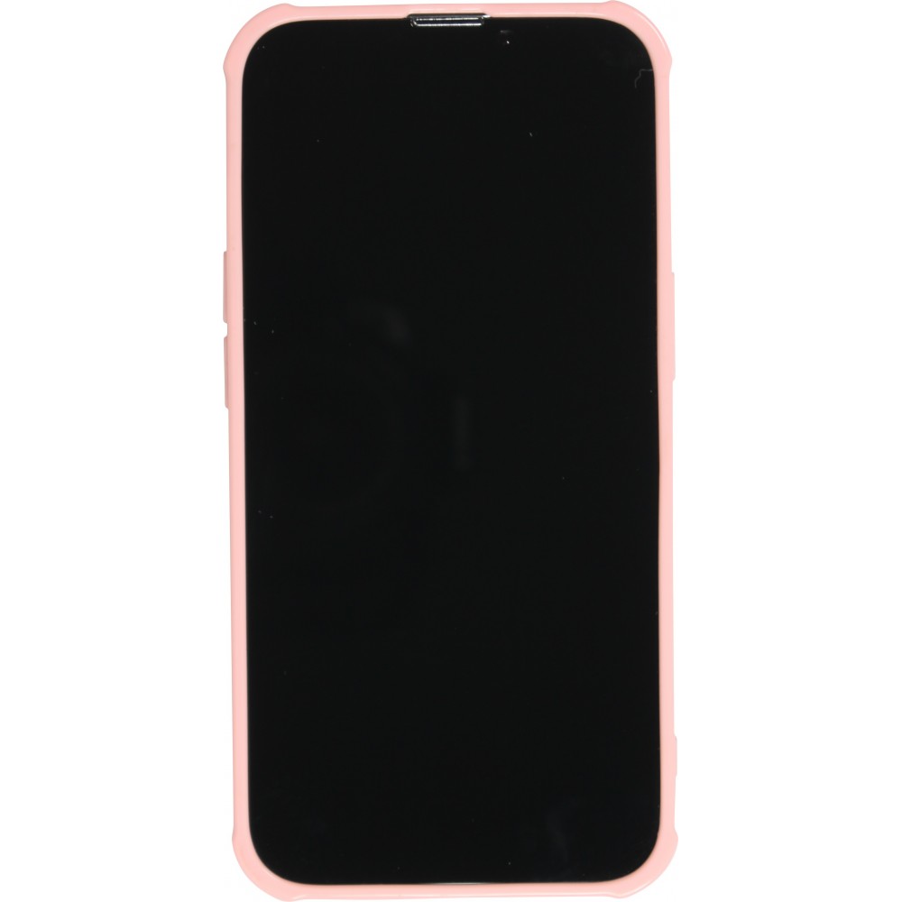 iPhone 13 Pro Case Hülle - Kamera vertikale Klappe Regenbogen - Rosa
