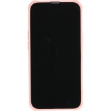 Coque iPhone 13 Pro Max - Caméra clapet vertical arc-en-ciel - Rose