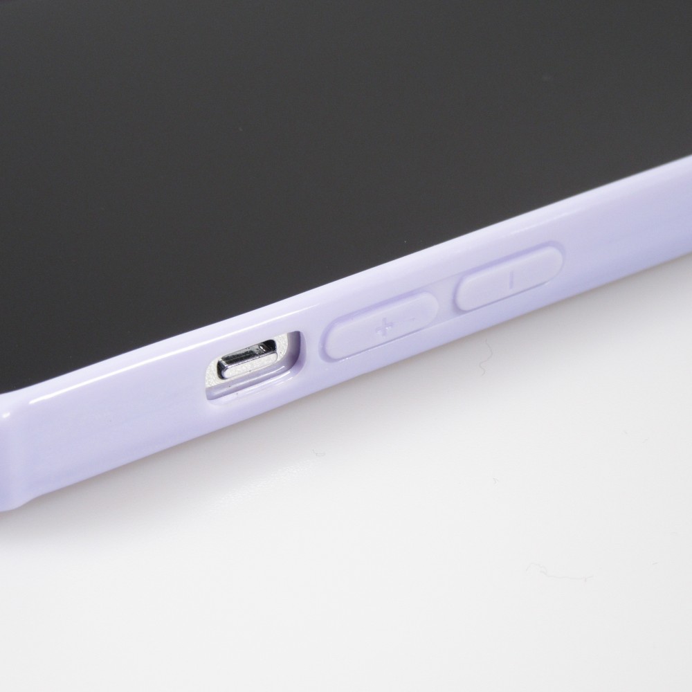 iPhone 13 Pro Case Hülle - Kamera vertikale Klappe Regenbogen - Violett