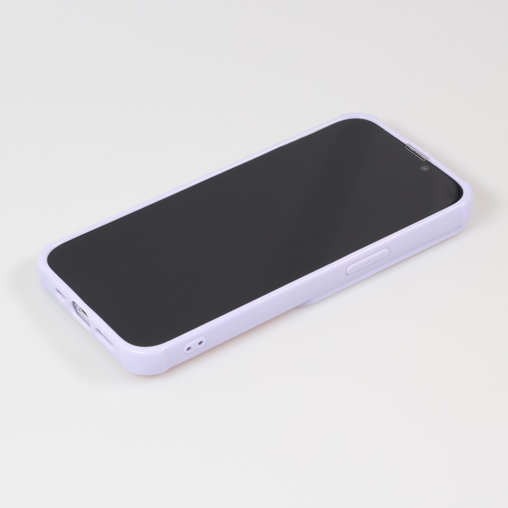iPhone 13 Pro Case Hülle - Kamera vertikale Klappe Regenbogen - Violett