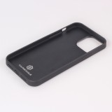 iPhone 13 Pro Case Hülle - Carbomile Alcantara und Carbon mit roten Nähten