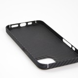 iPhone 13 Pro Case Hülle - Carbomile Schutzcase aus echtem Aramid Carbonfaser - Schwarz