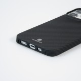 iPhone 13 Pro Case Hülle - Carbomile Schutzcase aus echtem Aramid Carbonfaser - Schwarz