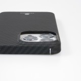 iPhone 12 Pro Max Case Hülle - Carbomile Schutzcase aus echtem Aramid Carbonfaser - Schwarz