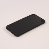 Coque iPhone 13 Pro Max - Cover Military Élite avec dos en carbone semi-transparent - Noir