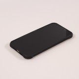 iPhone 13 Pro Case Hülle - Military Elite kompakt Cover mit semi-transparentem Carbon Rücken - Schwarz
