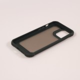 Coque iPhone 13 Pro Max - Cover Military Élite avec dos en carbone semi-transparent - Vert foncé