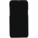 Coque iPhone 13 Pro - Design 3D stylé de doudoune avec couture décorative - Noir