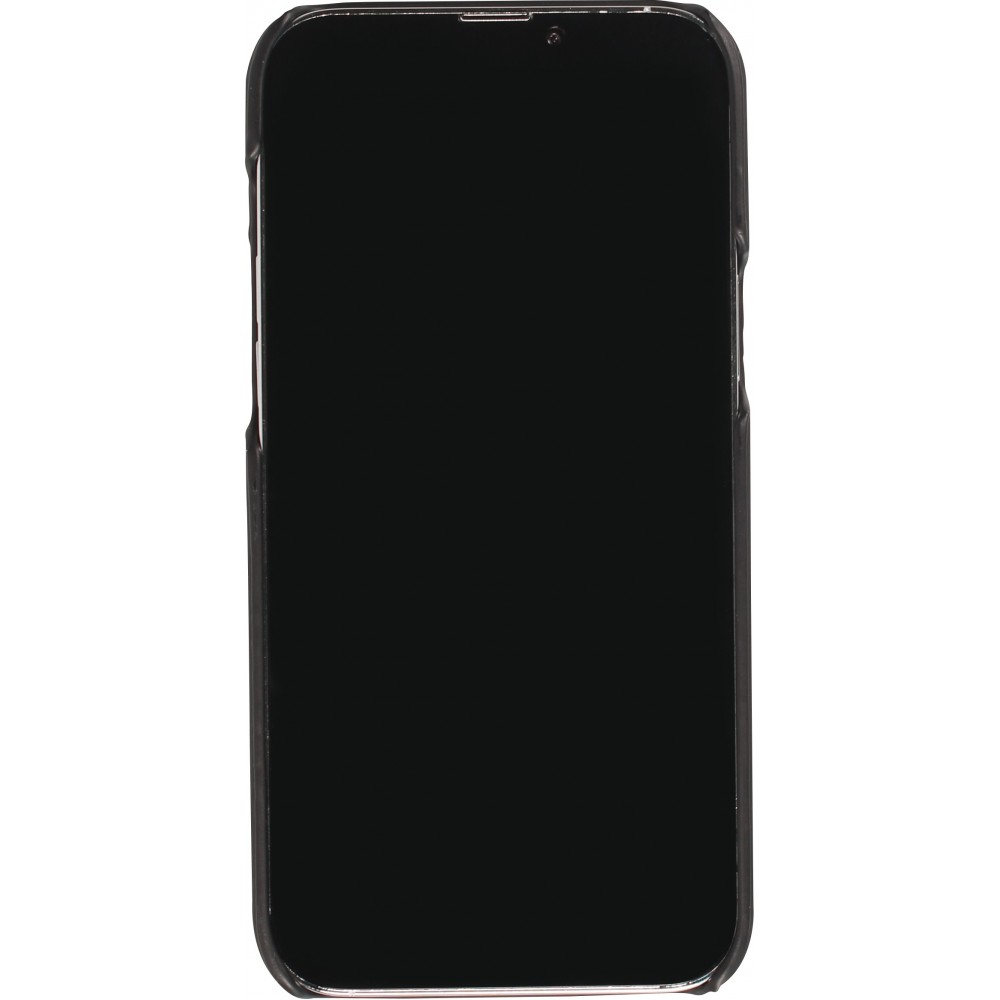 Coque iPhone 13 Pro - Design 3D stylé de doudoune avec couture décorative - Brun