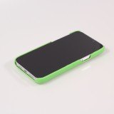 Coque iPhone 13 Pro Max - Design 3D stylé de doudoune avec couture décorative - Vert