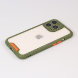 Coque iPhone 12 Pro Max - Dual Tone Bumper Mat Glass - Kaki