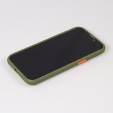 Coque iPhone 12 Pro Max - Dual Tone Bumper Mat Glass - Kaki