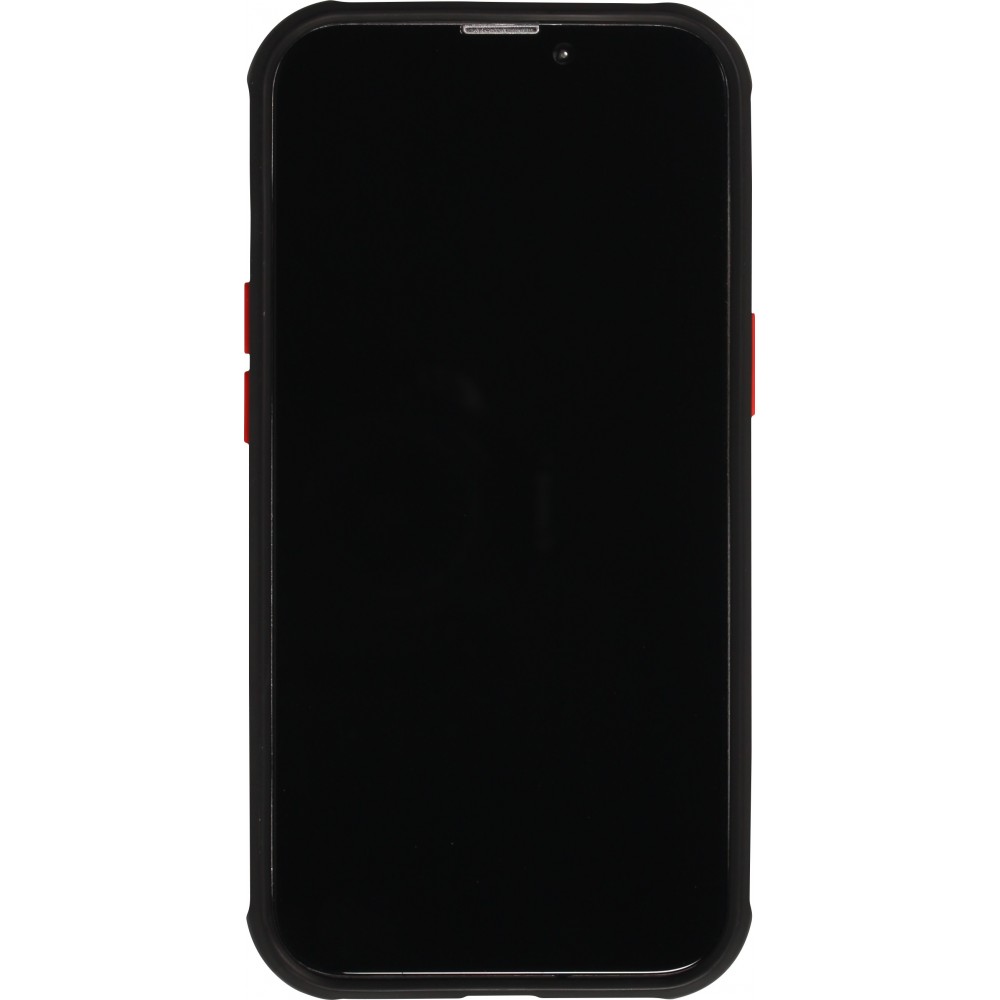 Coque iPhone 13 Pro Max - Dual Tone Bumper Mat Glass - Noir