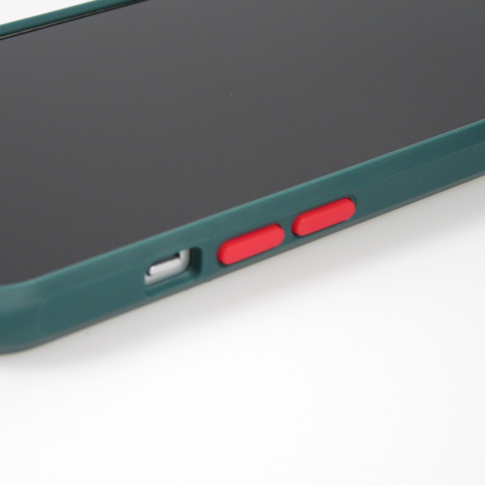 Coque iPhone 13 Pro - Dual Tone Bumper Mat Glass - Vert foncé