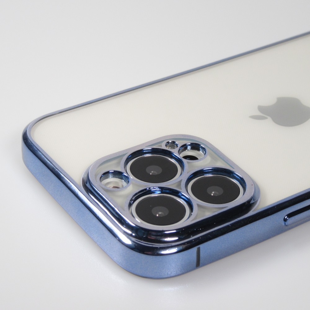 Coque iPhone 13 Pro Max - Electroplate - Bleu