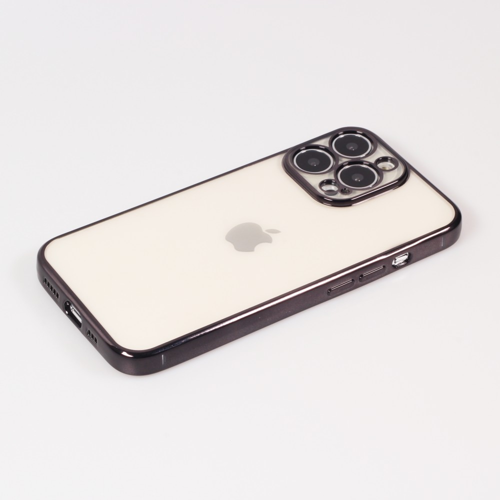 Coque iPhone 13 Pro - Electroplate - Noir