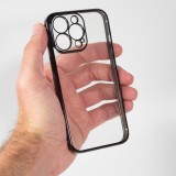 Hülle iPhone 13 Pro - Electroplate - Schwarz