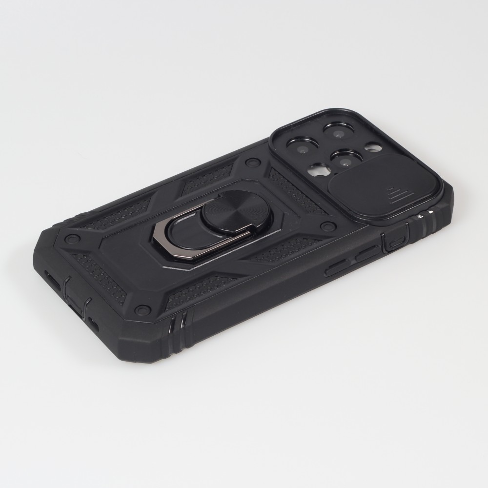 iPhone 13 Pro Max Case Hülle - Full Body Armor Military-Grade - Schwarz