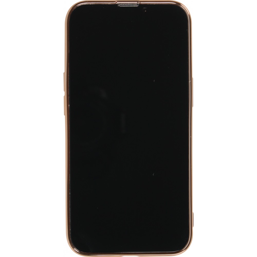 Coque iPhone 13 Pro Max - Gel Bronze avec anneau - Rose