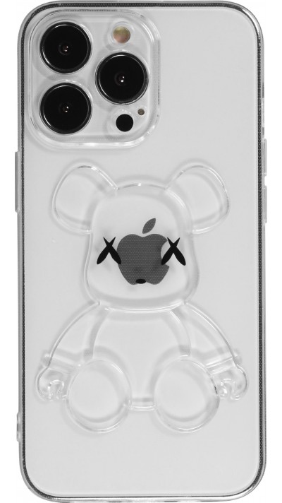 Coque iPhone 13 Pro - Gel Dead bear 3D - Transparent