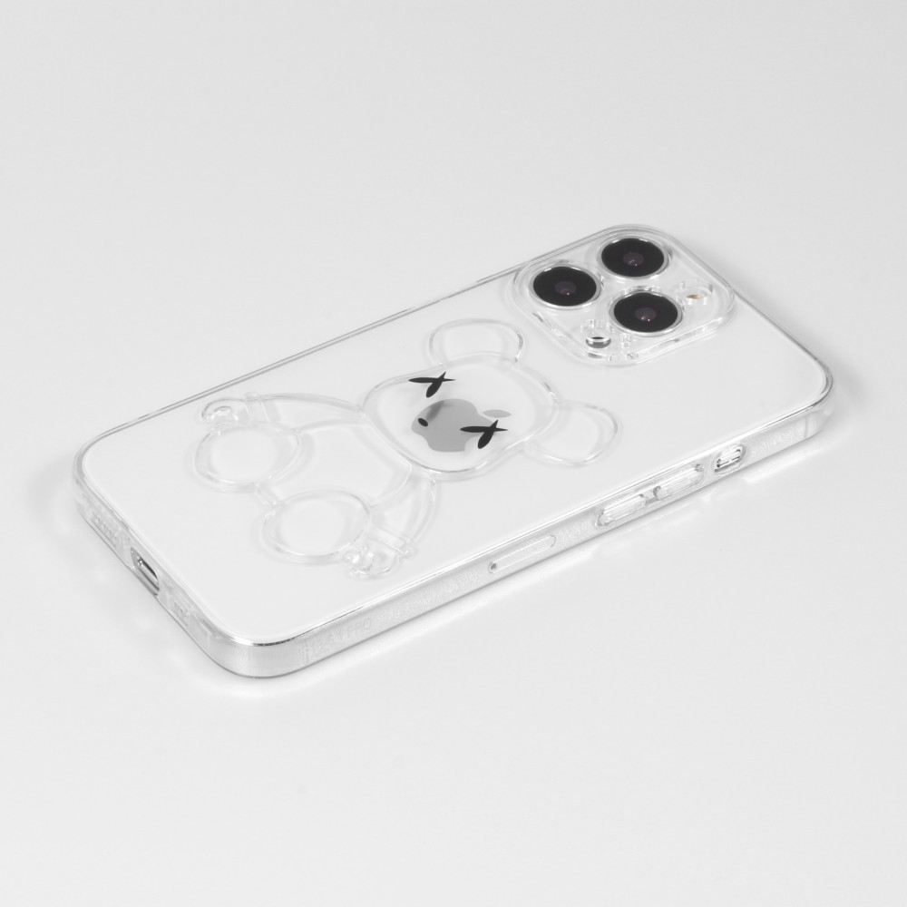 Coque iPhone 13 Pro Max - Gel Dead bear 3D - Transparent