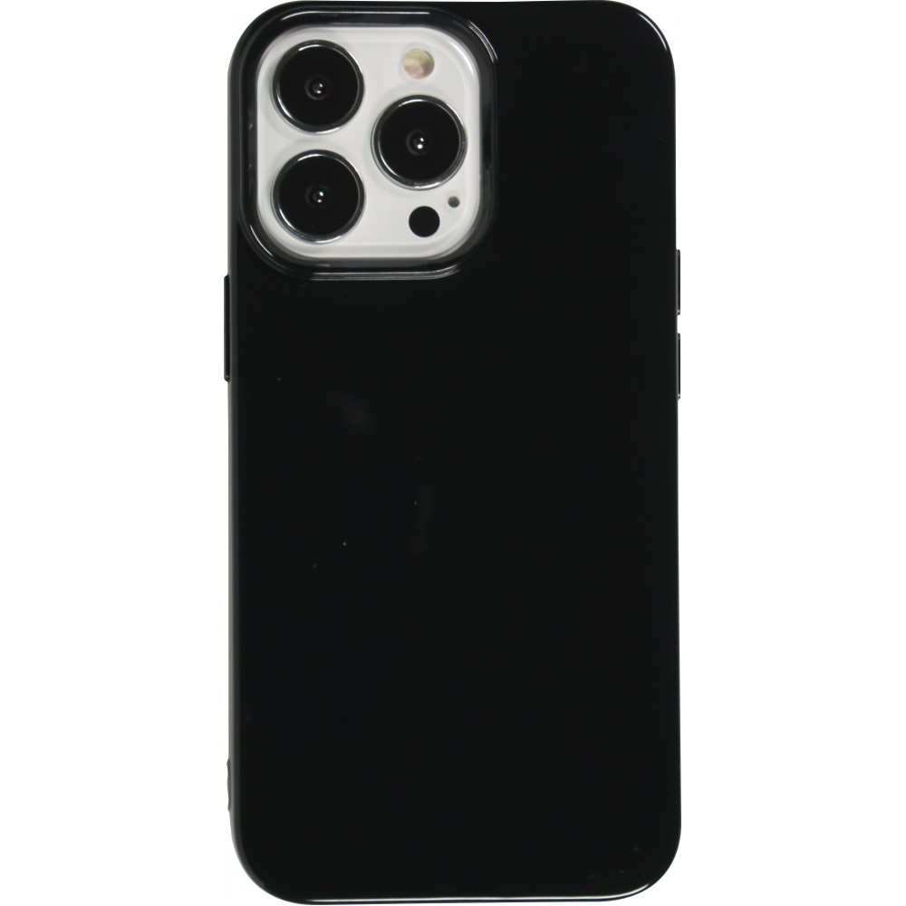 Hülle iPhone 13 Pro - Gummi - Schwarz