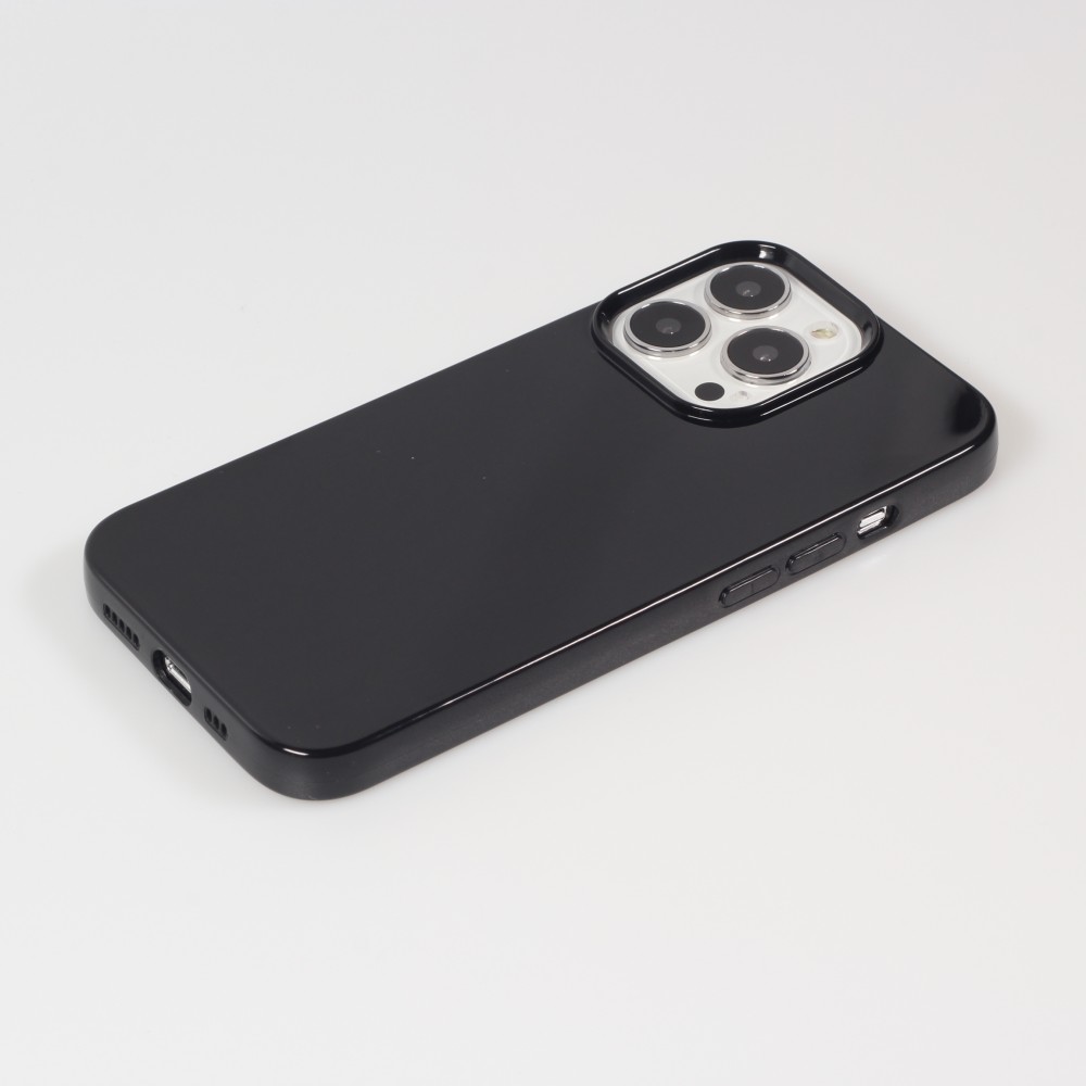 Hülle iPhone 13 Pro - Gummi - Schwarz