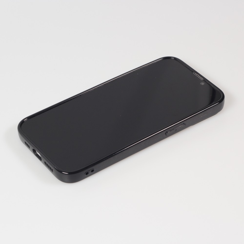 Hülle iPhone 13 Pro - Gummi - Schwarz