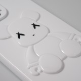 iPhone 13 Pro Max Case Hülle - Gummi Dead bear 3D - Weiss