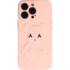 Coque iPhone 13 Pro - Gel Dead bear 3D - Rose