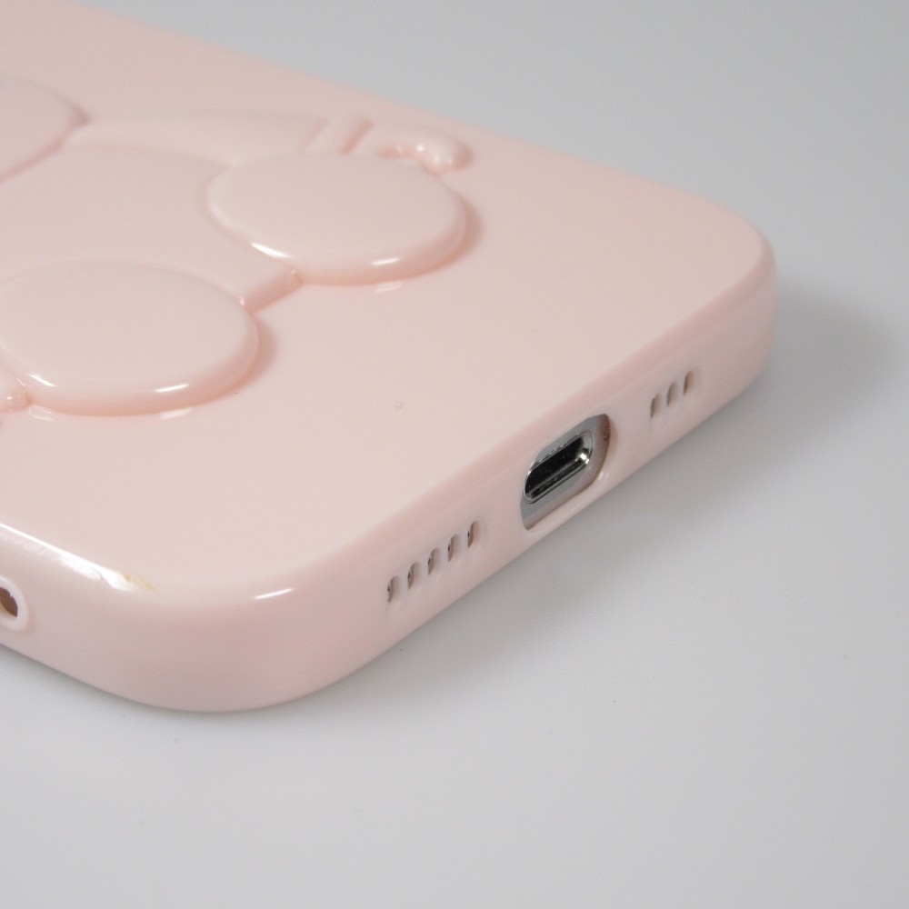 Coque iPhone 13 Pro - Gel Dead bear 3D - Rose