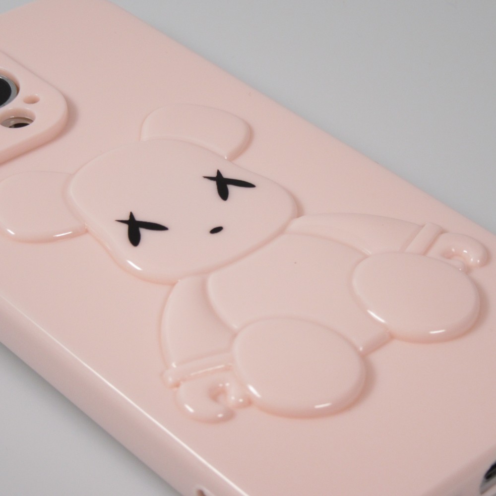 Coque iPhone 13 Pro - Gel Dead bear 3D - Rose