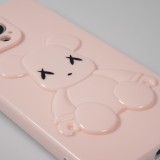 iPhone 13 Pro Case Hülle - Gummi Dead bear 3D - Rosa