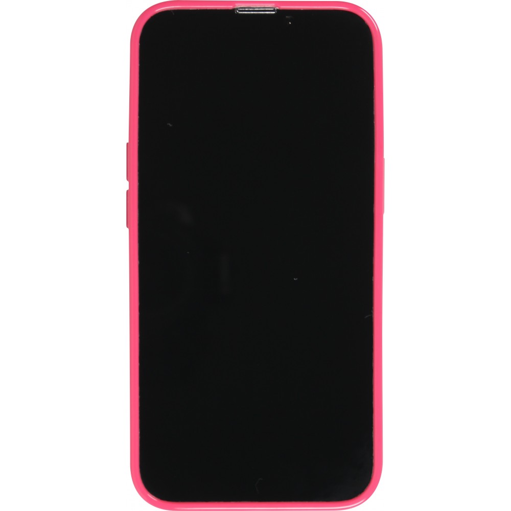 Hülle iPhone 13 Pro Max - Gummi - Dunkelrosa