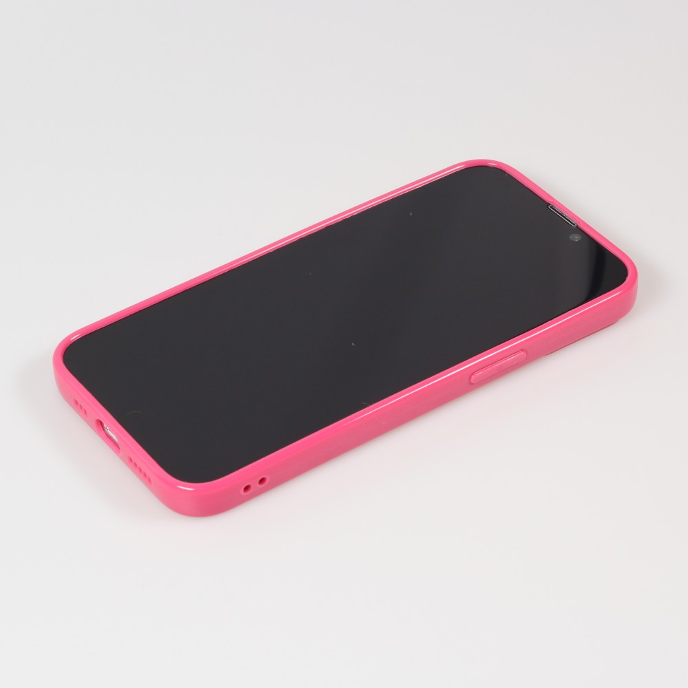 Hülle iPhone 13 Pro Max - Gummi - Dunkelrosa