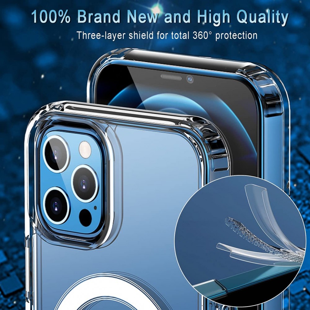 Coque iPhone 13 Pro Max - Gel transparent compatible MagSafe
