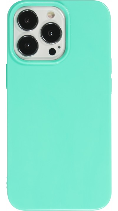 Coque iPhone 13 Pro - Gel - Turquoise