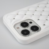 Hülle iPhone 13 Pro Max - Luxury gewölbt Diamant - Weiss