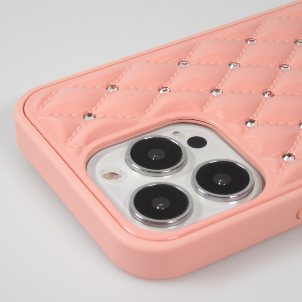 Hülle iPhone 13 Pro Max - Luxury gewölbt Diamant - Rosa