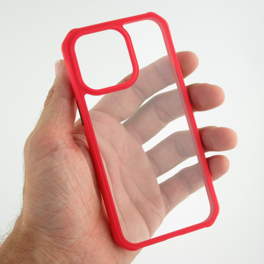 iPhone 13 Pro Max Case Hülle - Mat Glass - Rot