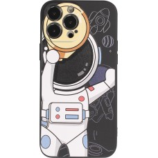 iPhone 13 Pro Case Hülle - Exploring happy Astronaute - Schwarz