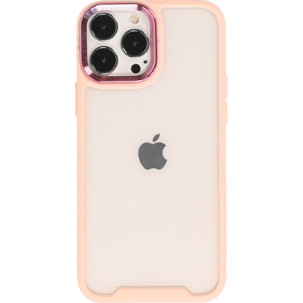 iPhone 13 Pro Max Case Hülle - Fashion Case Pro Camera 360° protection Silikon - Hellrosa