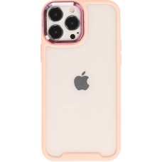 iPhone 13 Pro Max Case Hülle - Fashion Case Pro Camera 360° protection Silikon - Hellrosa