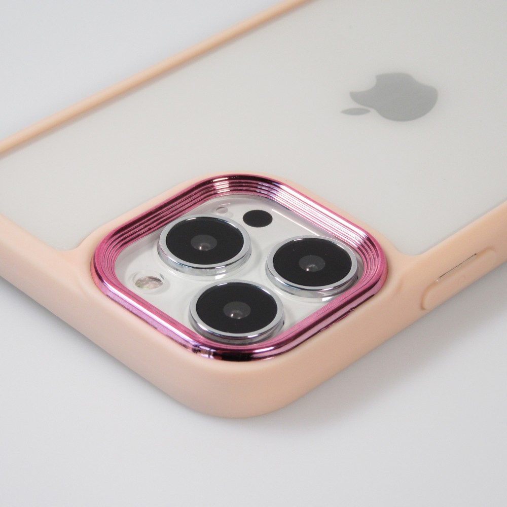 iPhone 13 Pro Max Case Hülle - Fashion Case Pro Camera 360° protection Silikon - Hellrosa