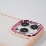 Coque iPhone 13 Pro Max - Fashion Case Pro Camera 360° protection silicone - Rose clair