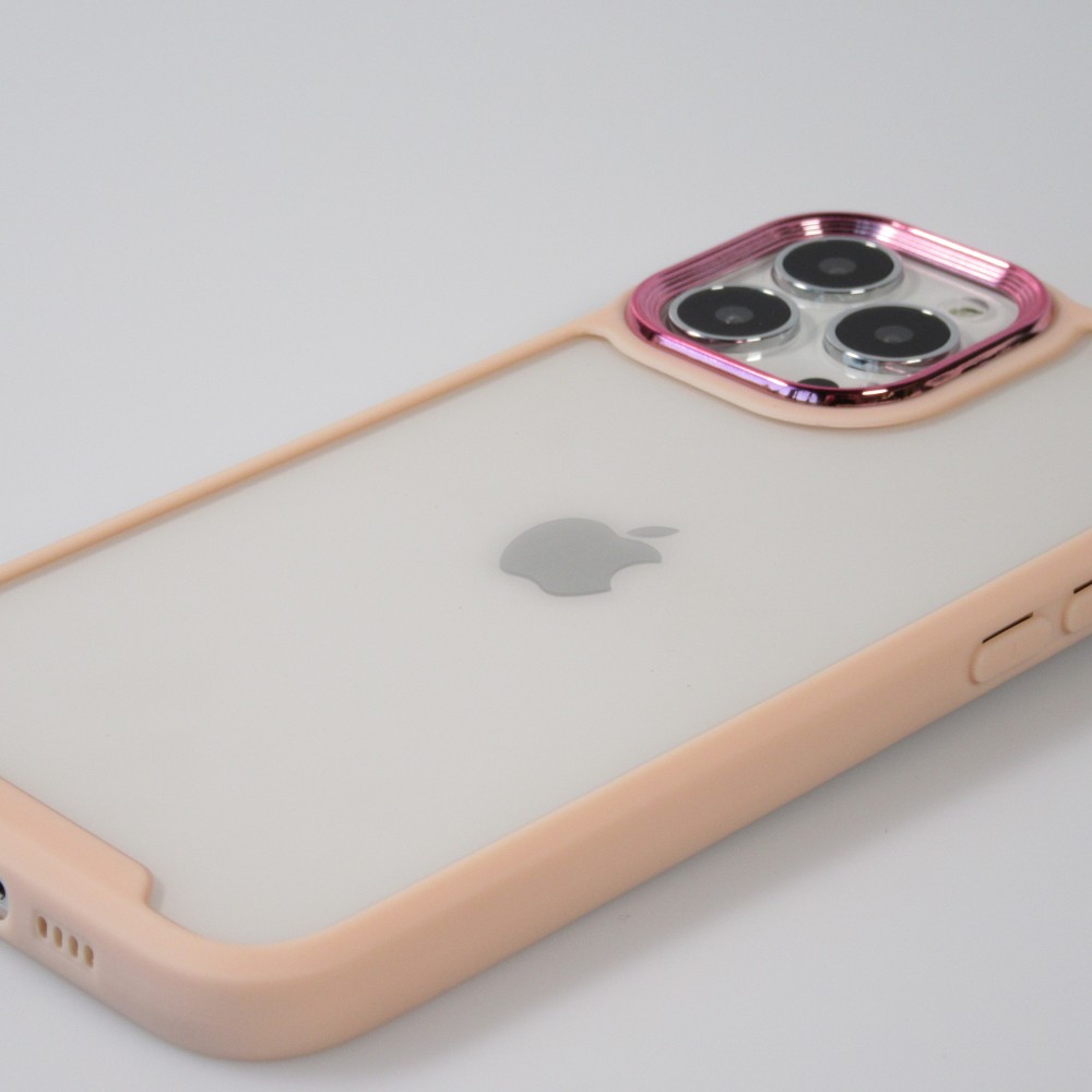 iPhone 13 Pro Max Case Hülle - Fashion Case Pro Camera 360° protection Silikon - Hellrosa