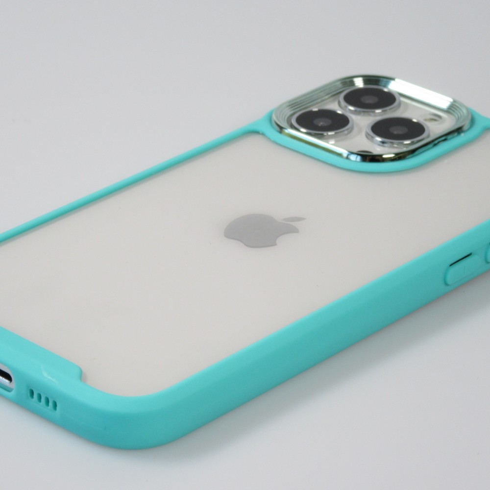 Coque iPhone 13 Pro Max - Fashion Case Pro Camera 360° protection silicone - Turquoise